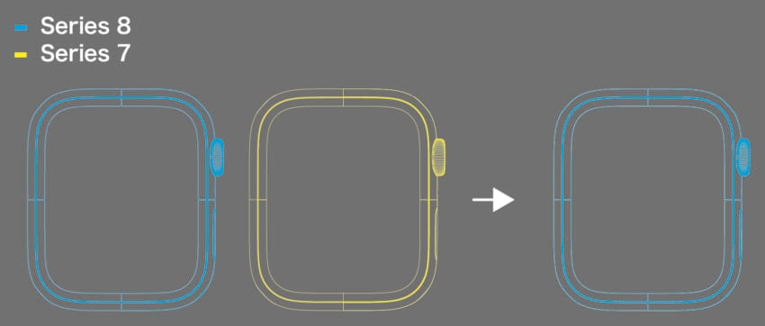 iPhone8とApplewatch Apple Watch Series 8とApple Watch Series 7を比較してみた