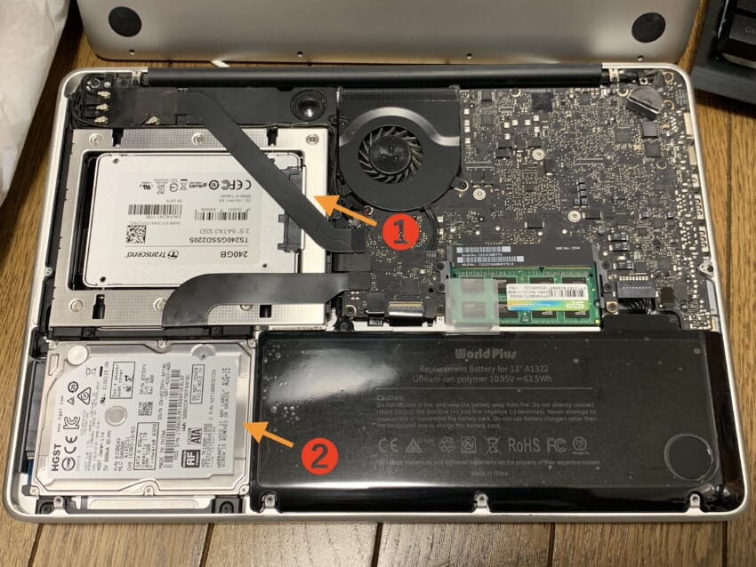 我が家にある現役のMacBook Pro（13インチ、Mid 2012）をメンテナンス