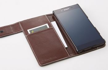 [FlipNote] フリップノートケース for Xperia Z5（Premium Skin）（販売終了）