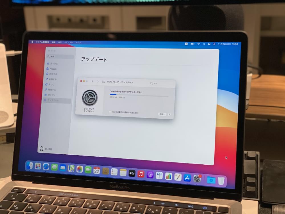 Apple m1 macbook pro 2020 13インチ 使用頻度少-