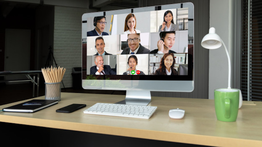 Video Call Business People Meeting Virtual Workplace Remote Office 31965 7175