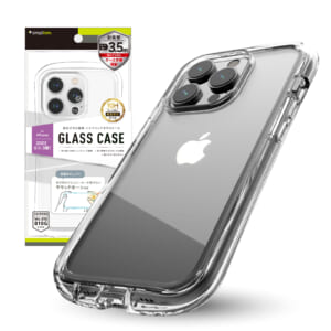 iPhone 14 Pro [GLASSICA Round] 耐衝撃 背面ガラスケース – クリア