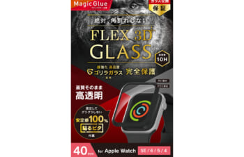 Apple Watch 40mm SE（第2世代）/ SE（第1世代） / 6 / 5 / 4［FLEX3D］ゴリラガラス 高透明 全画面保護強化ガラス