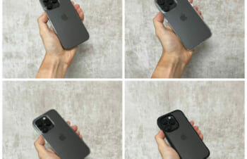 Simplism iPhone 14 Pro向けケースレビュー｜4種装着して使用感の比較(Turtle／GRAV／GLASSICA／AIR-REAL INVISIBLE)