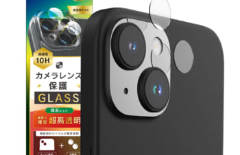 iPhone 15 / 15 Plus 2眼カメラモデル 精密設計ケース専用 スーパークリア レンズ保護ガラス