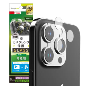 iPhone 15 Pro / 15 Pro Max 精密設計ケース専用 高透明 レンズ保護ガラス