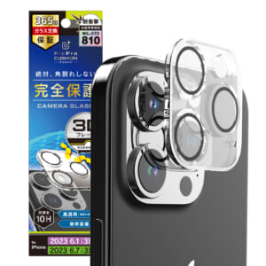 iPhone 15 Pro / 15 Pro Max [PicPro CUSHION] クリア カメラレンズ保護ガラス