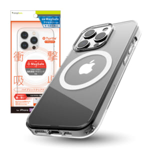 iPhone 15 Pro [Turtle] MagSafe対応 ハイブリッドクリアケース