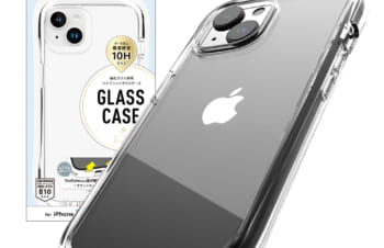iPhone 15 Plus [GLASSICA Round] 耐衝撃 背面ガラスケース
