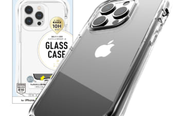 iPhone 15 Pro Max [GLASSICA Round] 耐衝撃 背面ガラスケース
