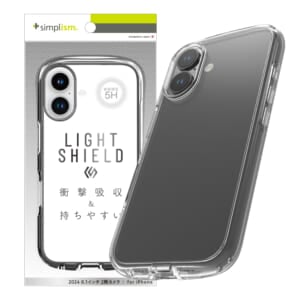 iPhone 16 [LIGHT SHIELD] 衝撃吸収 ハイブリッドクリアケース – クリア